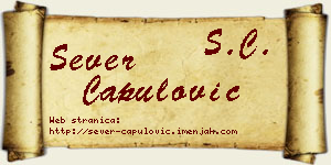 Sever Capulović vizit kartica